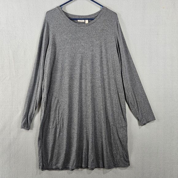 Lot of 4 LOGO Women's Large Tunic Tops Jersey and Henley Pockets Casual - Picture 8 of 9